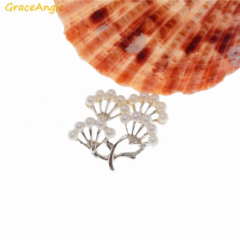 Подвеска GraceAngie 3 шт. блестящий золотой цвет жемчужное ожерелье на ветке подвеска