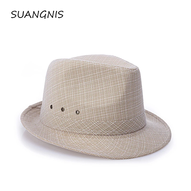 

High quality Hat Men and Women Jazz Beach Sunscreen Hats Fashionable Cool Breathable Sun Shade Male Holiday Lady Caps
