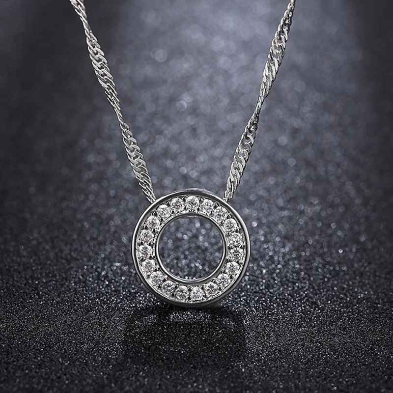 Circle Unique Fashion Simple Popular Necklace Pendant Creative Round Charm Delicate Accessories Special Pretty | Украшения и