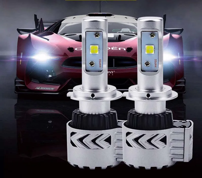 XHP50 H4 H7 светодиодный H11 HB3 Автомобильные фары Противотуманные HB4 H8 80 Вт 12000lm 9012 9004 9007