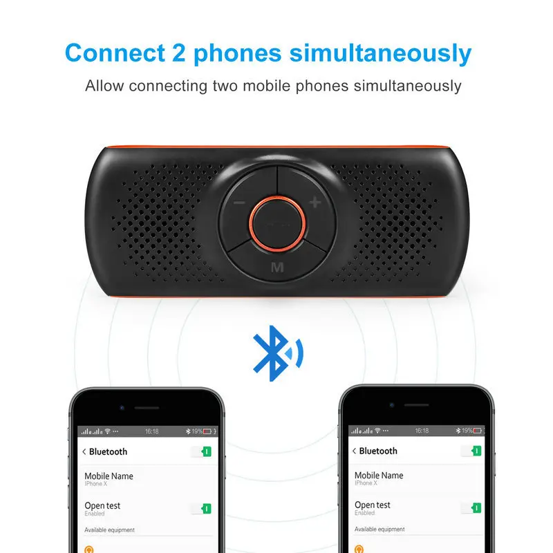 Портативная беспроводная bluetooth колонка N20C автомобильный солнцезащитный козырек
