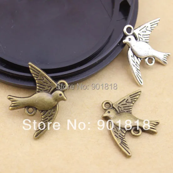 Винтажный sideway charm bird 20 шт./пакет опт 22*18 мм F199|bird charm|charms vintagecharms wholesale |