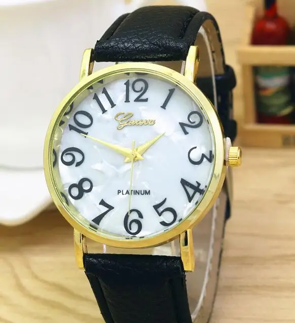 

New Leather quartz watch women fashion Casual bracelet wrist watch Ladies hour clock wristwatches relogio feminino
