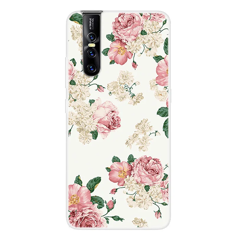 Модный чехол для телефона с милыми мультяшными животными VIVO V15 PRO рисунком мягкий