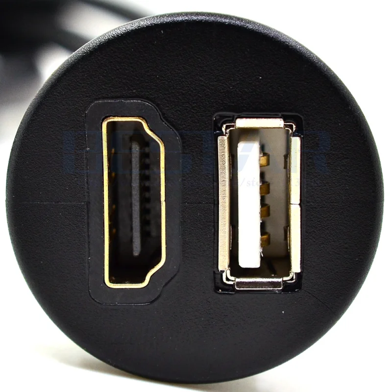 3 фута Автомобильный USB HDMI AUX панель расширения кабель для скрытого монтажа