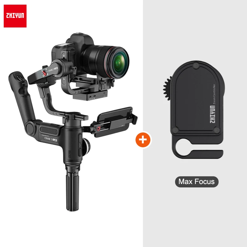 w max focus ZHIYUN Crane 3 LAB 3-осевой беспроводной Стабилизатор камеры ViaTouch управление Ручной Стабилизатор для DSLR vs DJI Ronin S MOZA AIR 2 weepill - Цвет: w max focus