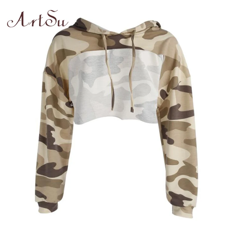 Худи женское укороченное с длинным рукавом и капюшоном ASHO20022|sweatshirt for woman|long sleeve