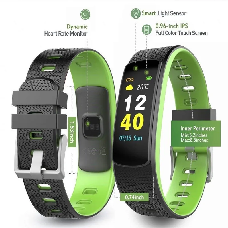 IWOWN Лидер продаж I6HRC SmartBand с монитор сердечного ритма во время сна смарт браслет