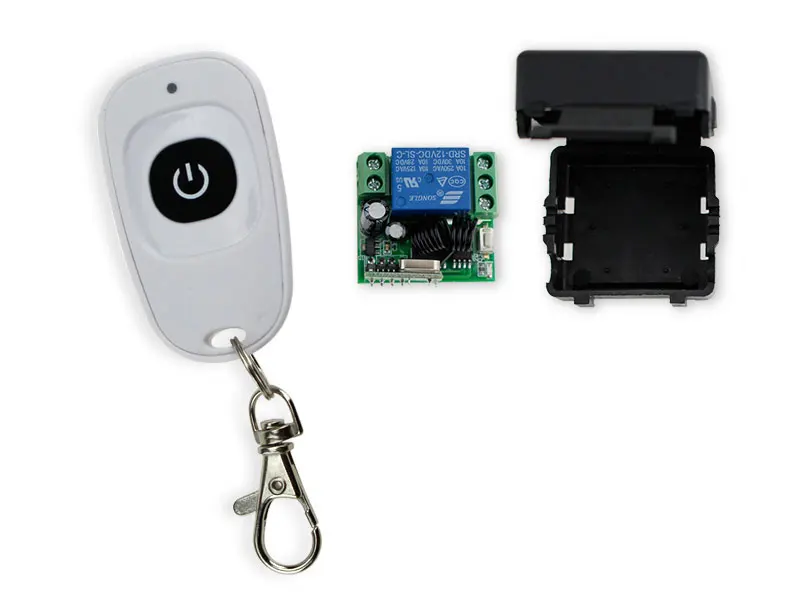 

Беспроводной пульт дистанционного управления, 12 В постоянного тока, 1 канал, белый пластик, 315/433 МГц, 50 метров, для системы контроля доступа