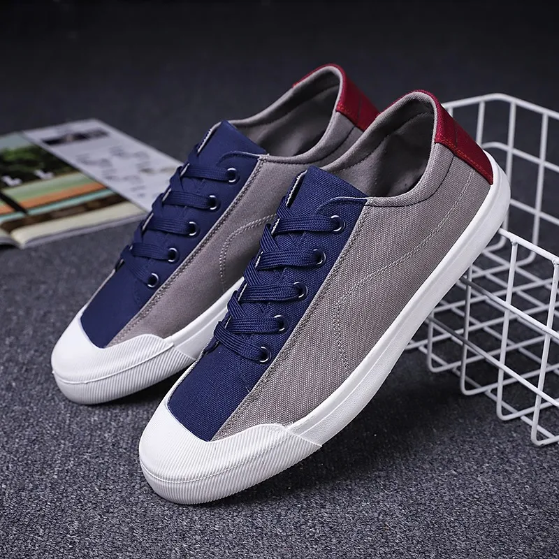 Fashion High Street Men Casual Shoes Breathable Denim Canvas Sneakers Footwear Male Shell Toe Lace-up running shoes | Обувь