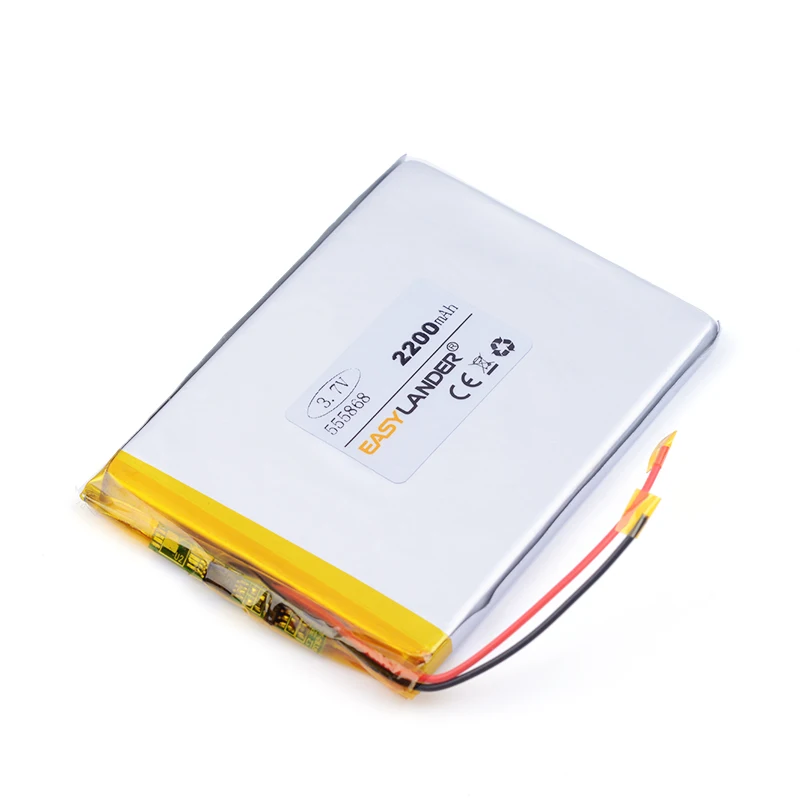555868 3 7 V 2200mah лучший аккумулятор брендовый Размер планшетный с защитной доской GPS