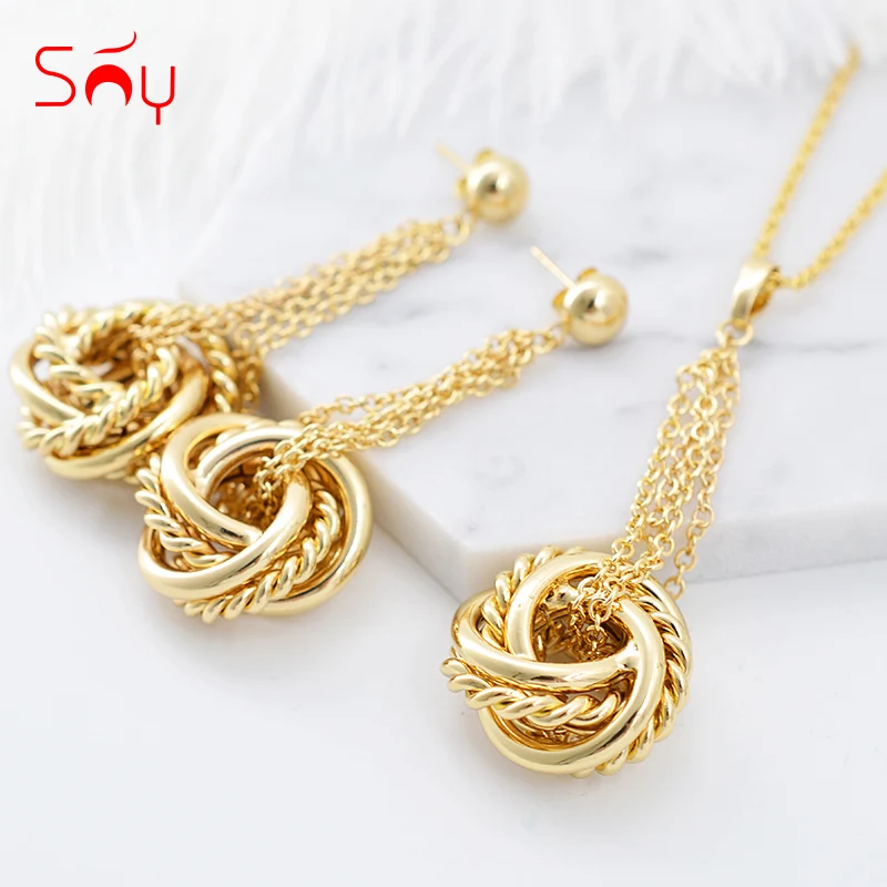 Ювелирные изделия Sunny Jewelry модные ювелирные 2021 комплекты ювелирных изделий для