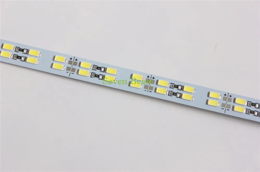 Двухрядная 10 шт./лот 50 см 72 светодиода 5730 SMD не Водонепроницаемая жесткая световая