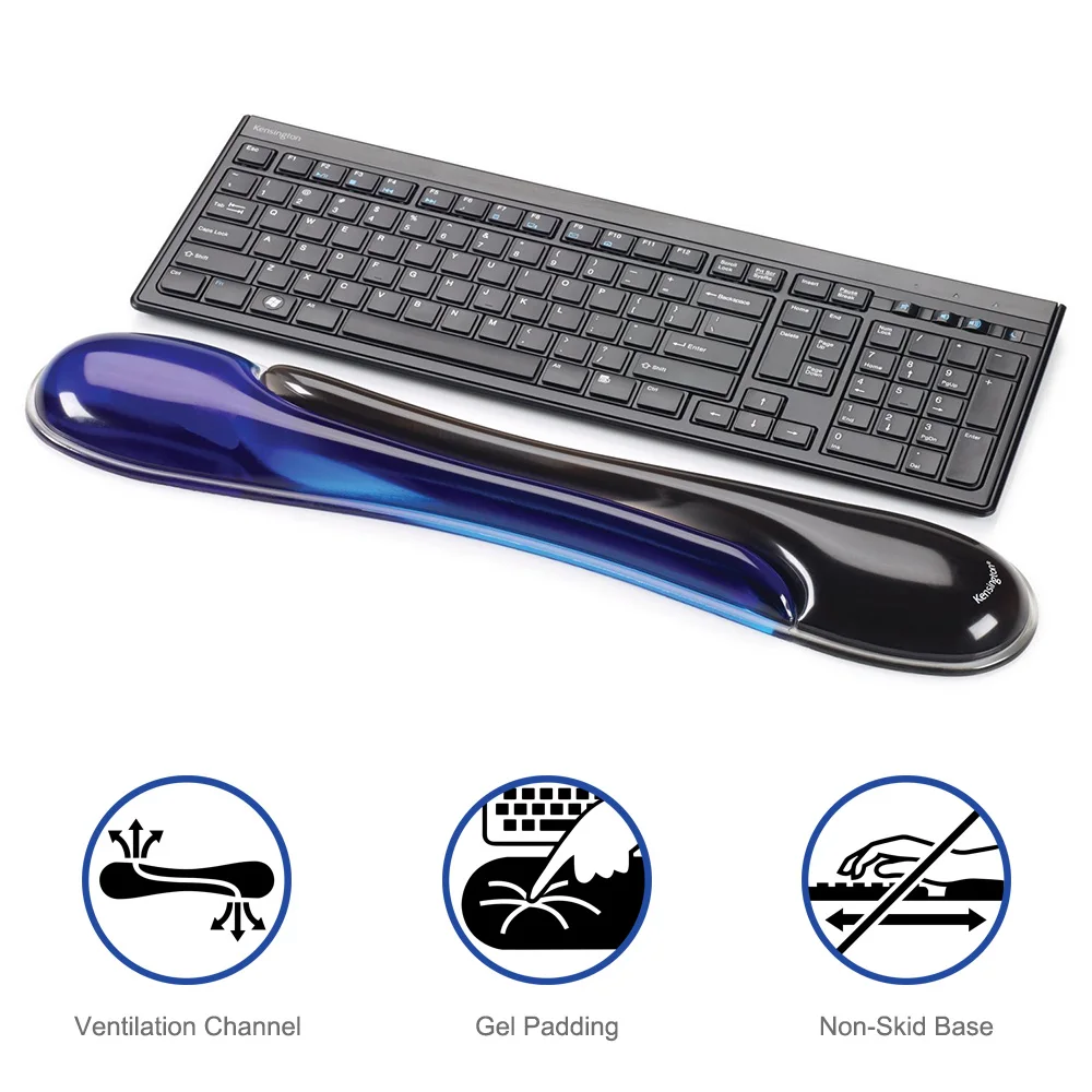 Kensington Original Duo Gel Keyboard наручные подставки K62397AM для полноразмерных клавиатур