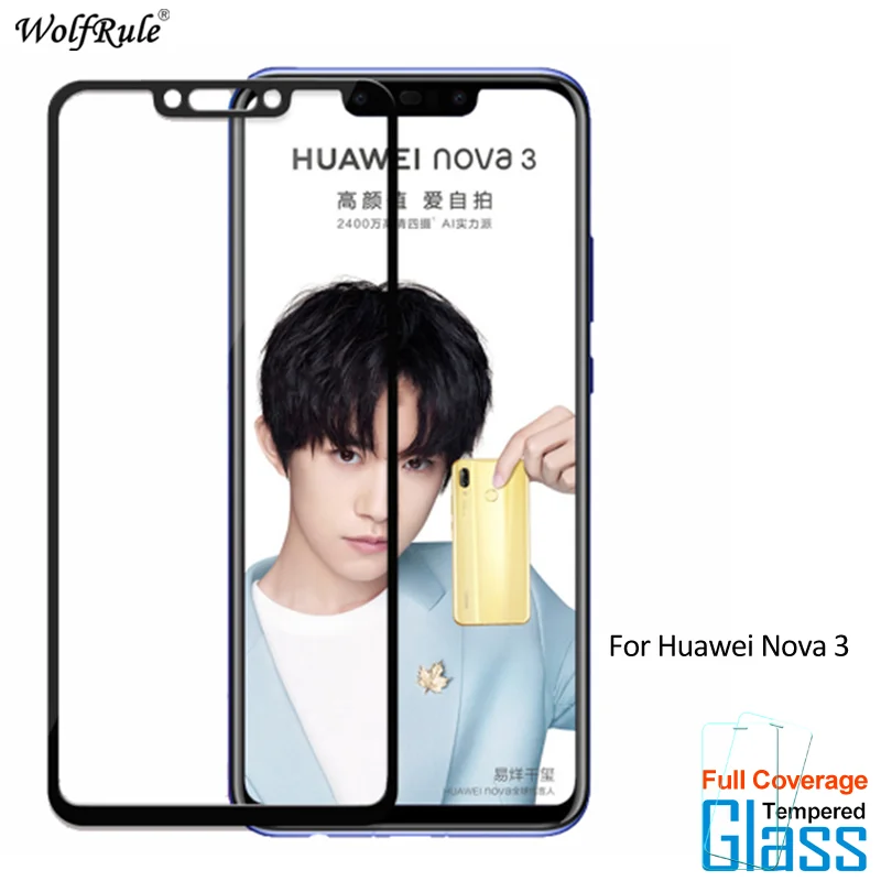2 шт для стекла Huawei Nova 3 Защитная пленка экрана из закаленного стекло полное