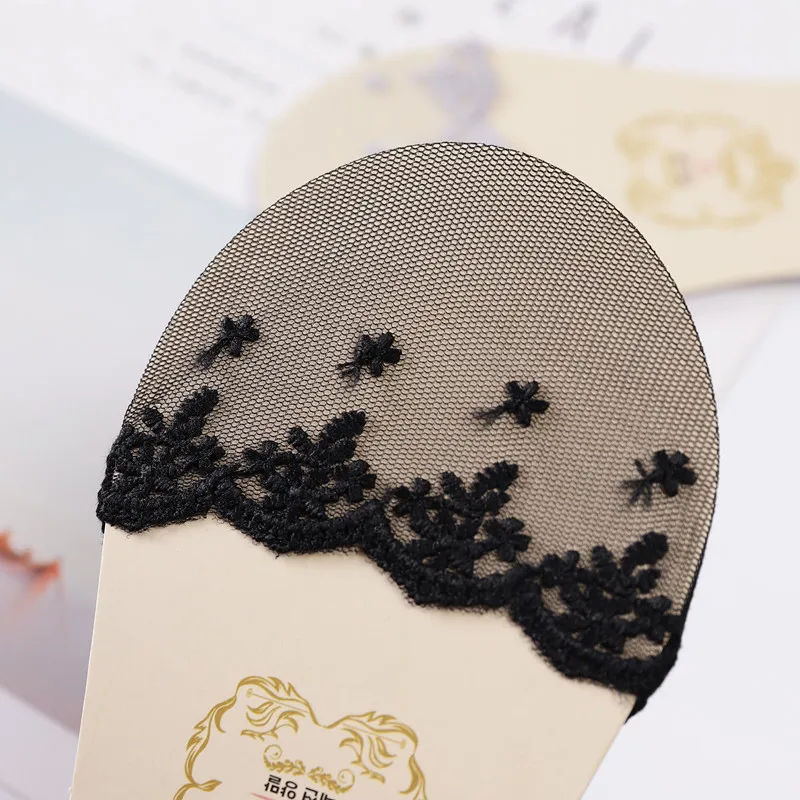 Летние кружевные носки Башмачки из силикагеля для женщин и девочек Нескользящие