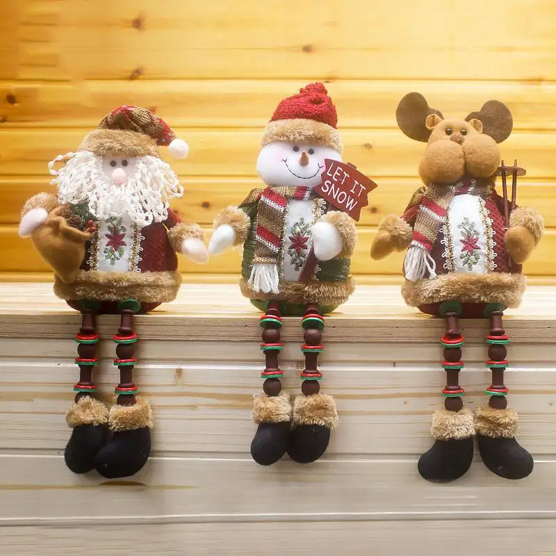 Hoomall новогодний Санта Клаус Navidad DIY Ремесло Дерево Висячие Подвески