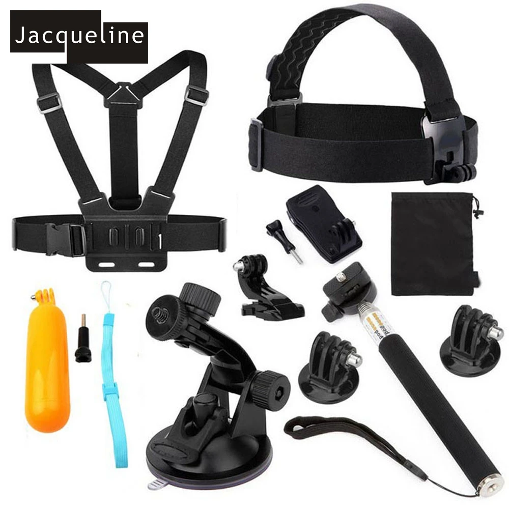 Комплект аксессуаров для спортивной камеры Jacqueline GoPro Hero 6 5 Session/4/3 + SJCAM EKEN H9R H9
