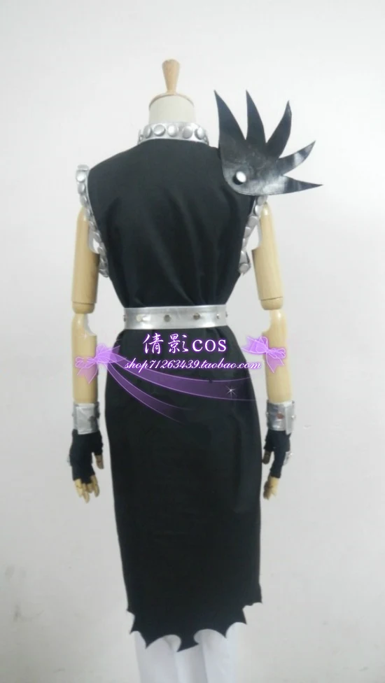 Fairy Tail Mage Iron Dragon Slayer Gajeel Redfox Black Steel Kurogane Outfit Anime Cosplay Costume F008 | Тематическая одежда и