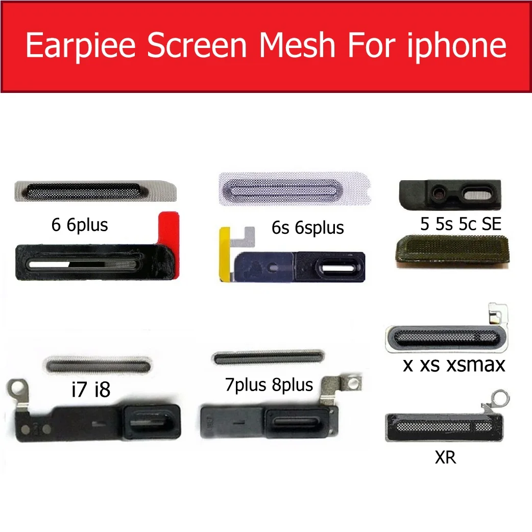 Анти-пильный экран сетка для iphone 5 6s 6 7 8 Plus наушник клейкая сетка на клею для iphone x xs max xr ухо защитная решетка сетки части