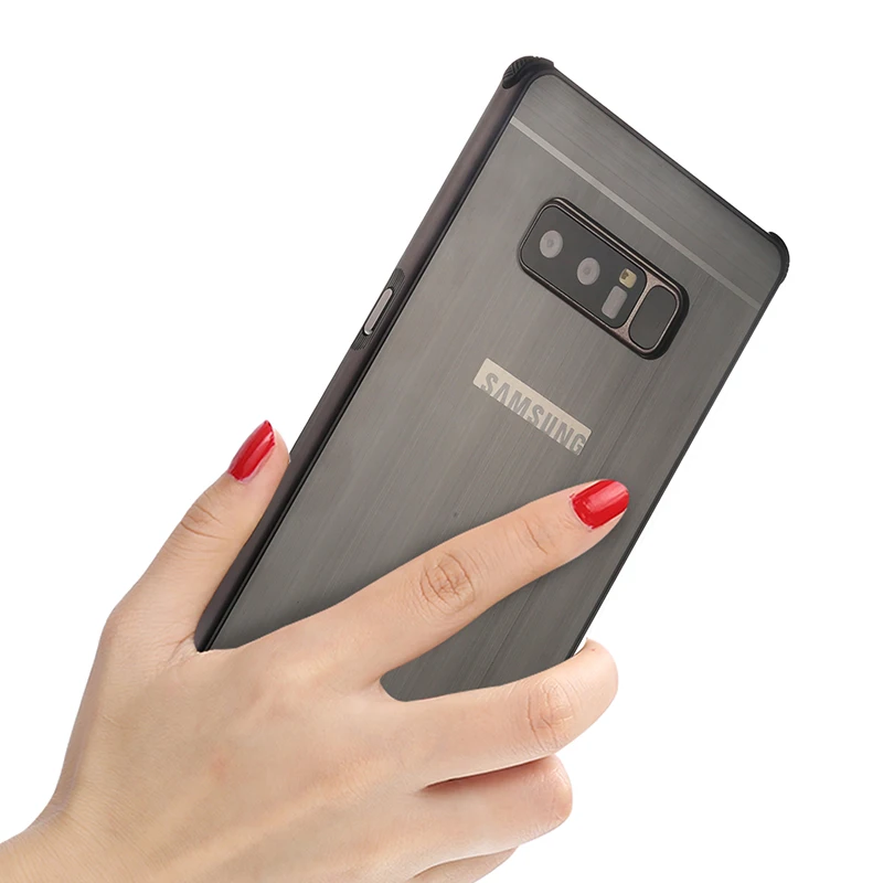 Чехол для samsung Galaxy Note 8 чехол Роскошный металлический алюминиевый каркас пластиковый чехол для samsung Galaxy NOTE 8 Note8 чехол