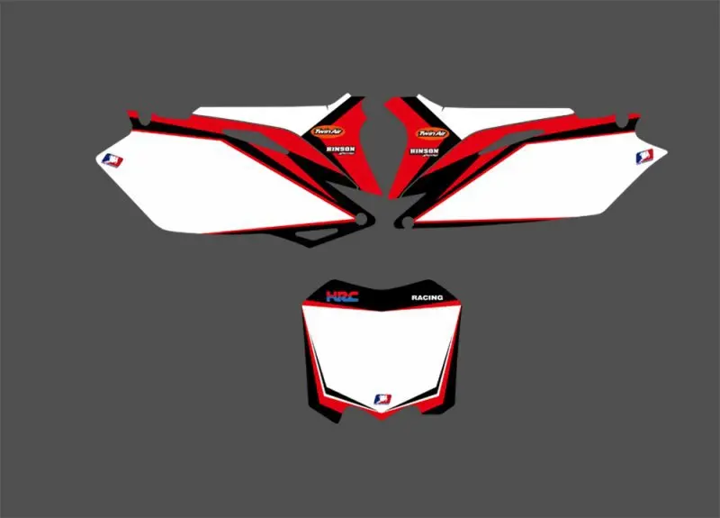 Графический задний план наклейки и наклейки для Honda CRF250R 2010 2011 2012 2013 CRF450R 2009-12 CRF 250 250R 450 450R CRF250 CRF450