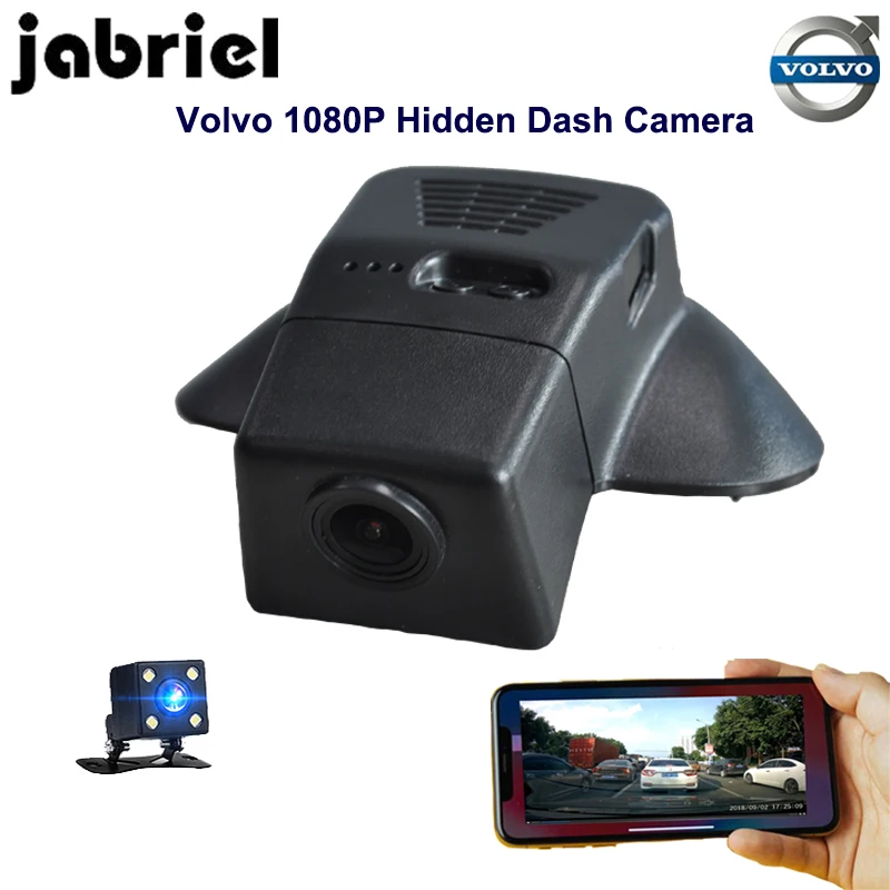 Видеорегистратор Jabriel Auto 1080p для volvo скрытый видеорегистратор с Wi Fi камера заднего