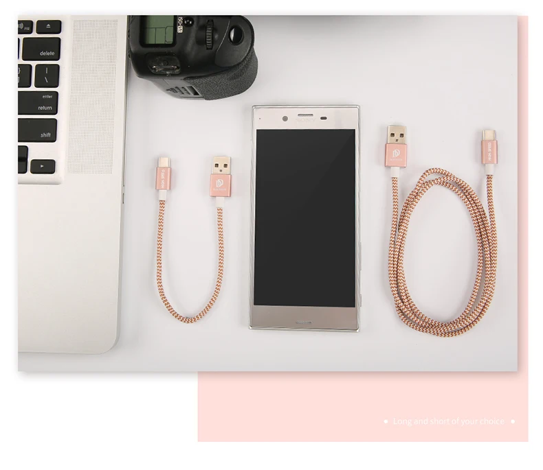 DUX DUCIS 2 шт. USB C кабель длинный и короткий провод для быстрого заряда usb type C кабель для huawei P20 P10 samsung Xiaomi Phone 1 м 0,2 м
