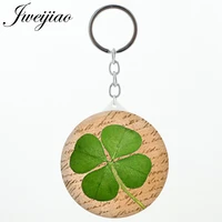jweijiao blue lucky clovers keychains mirrors beauty health tools pocket mirror vintage brand store custom photo kc227