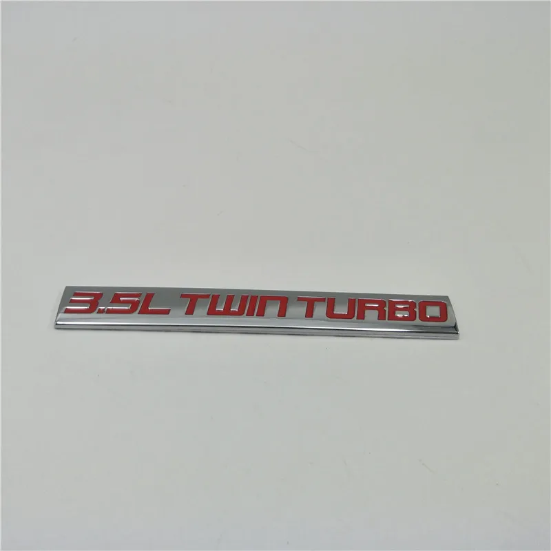 

3.5L 6.4L Twin Turbo 6.7L Turbo Diesel Aluminum Fender Trunk Hood Decal Emblem Badge Logo For Ford For BMW