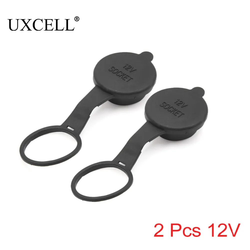 UXCELL 2 шт. резиновая черная розетка для автомобильного прикуривателя 8 2x3x1 4 см/3 &quotx