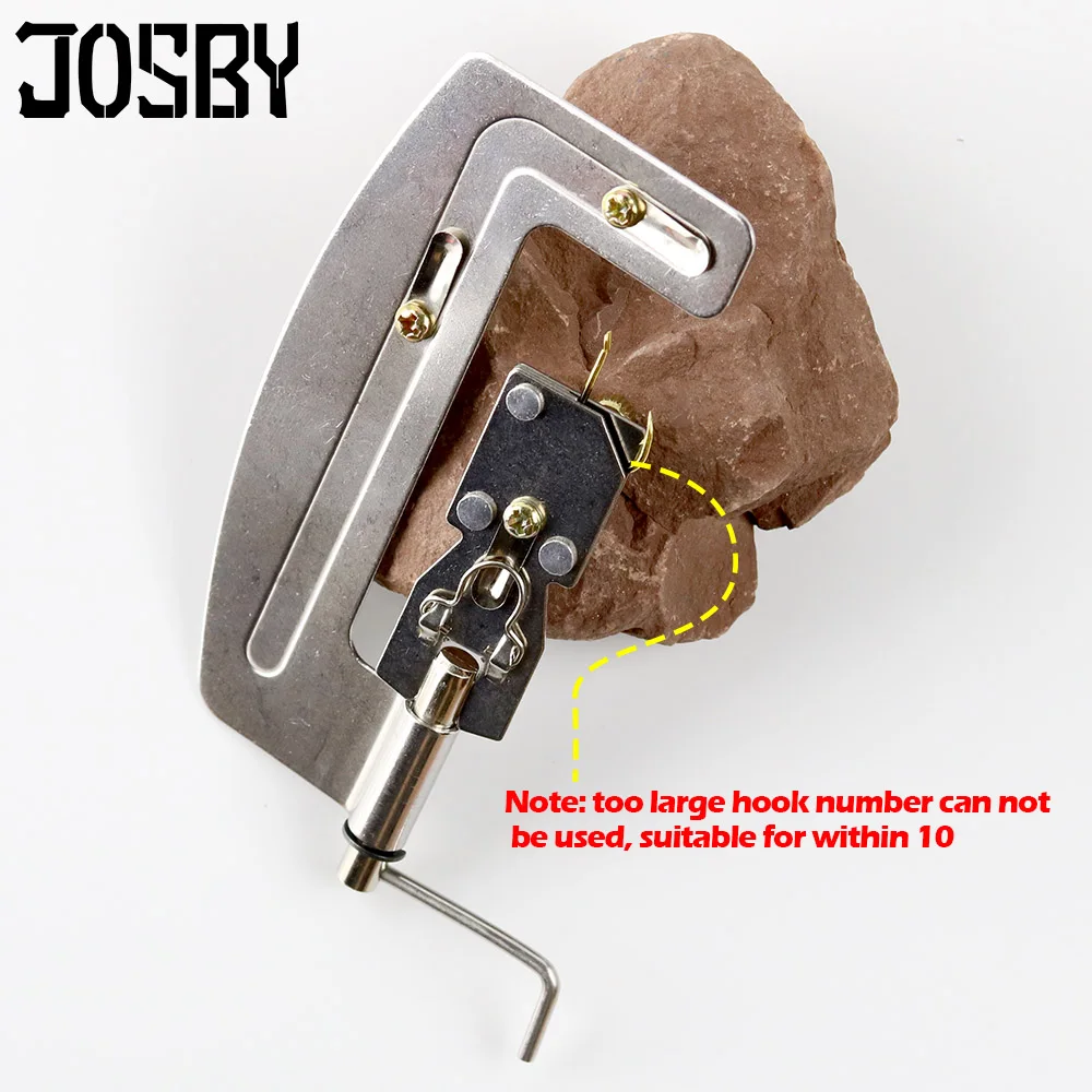 JOSBY нержавеющая сталь полу-автоматическая машина для приманки рыболовный крючок уровня Галстук Крюк устройства Аксессуары переносной для рыбалки инструмент
