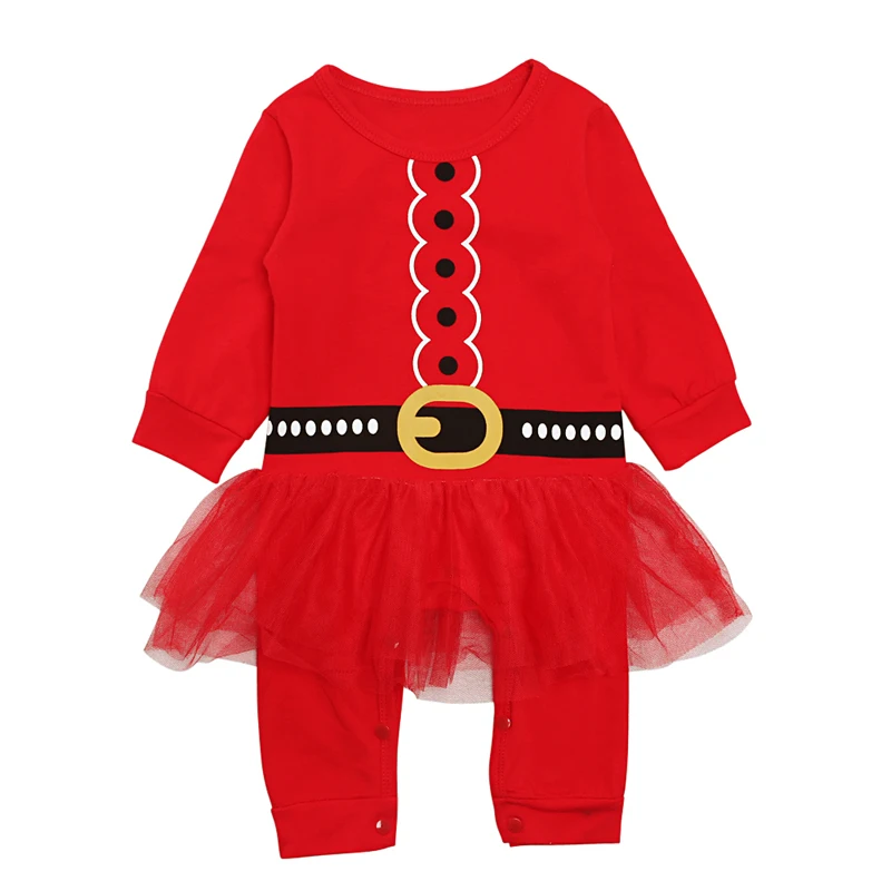 Одежда для новорожденных девочек рождественское платье-пачка сетчатый