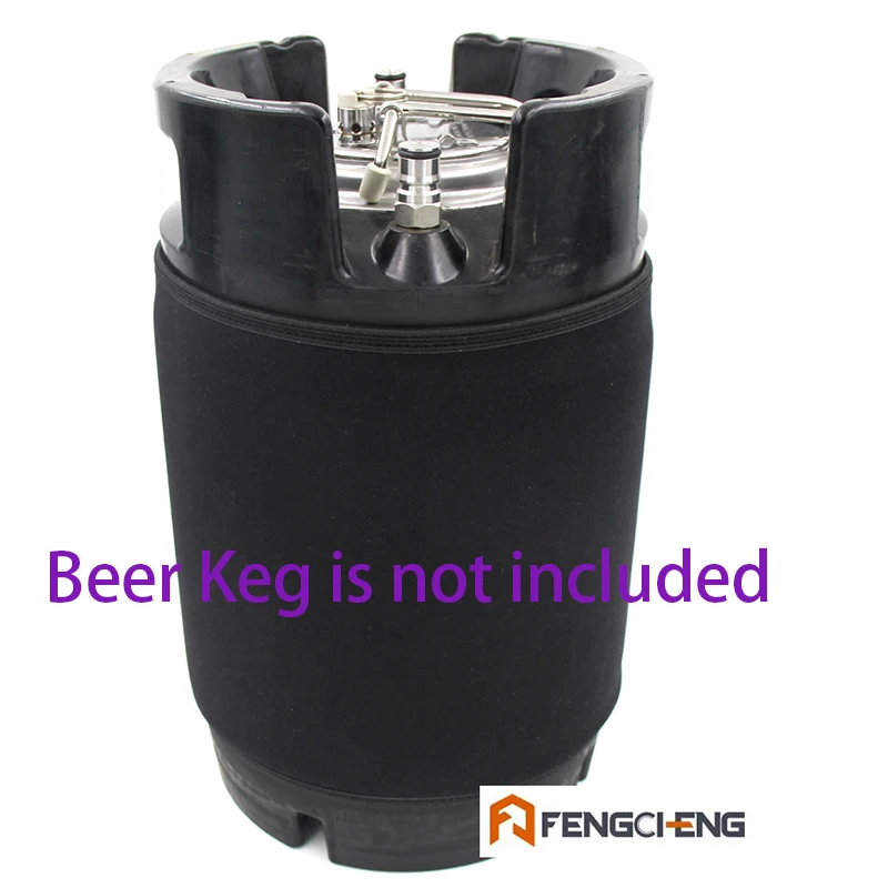 2 5 Gal Keg изолированные перчатки Parka пакет покрывало льда жакет с изображением пива