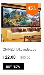 QIANZEHUI, алмазная вышивка, Круглый Алмазный пейзаж, течёт вода, полные стразы 5D, алмазная живопись, вышивка крестиком, рукоделие