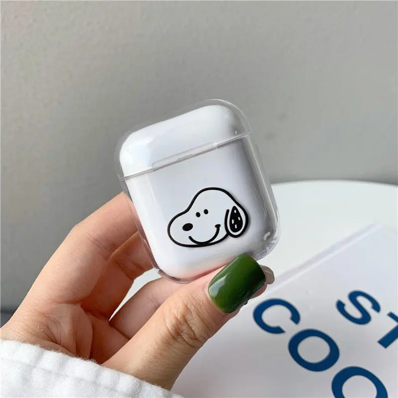 Чехол для airpods, милый чехол для наушников, чехол для AirPods, Мультяшные Беспроводные аксессуары для Airpods, прозрачный жесткий чехол для ПК