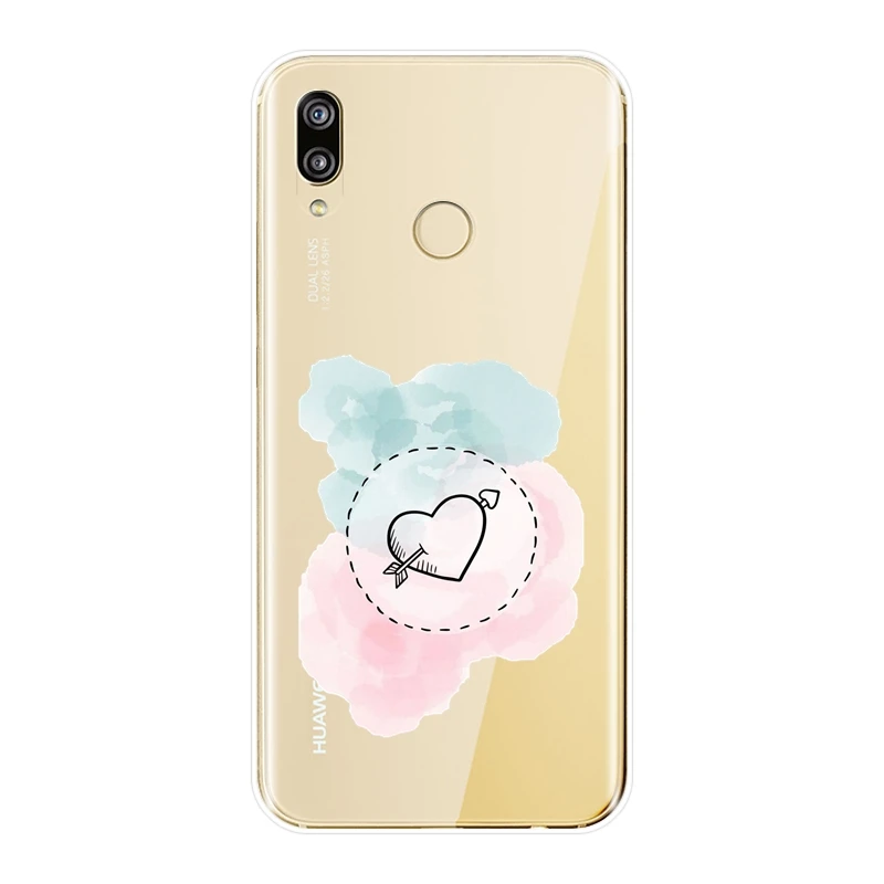 Силиконовый чехол с сердечками для Huawei P8 P9 P10 P20 Lite 2017 мягкая задняя крышка Mini Plus Pro