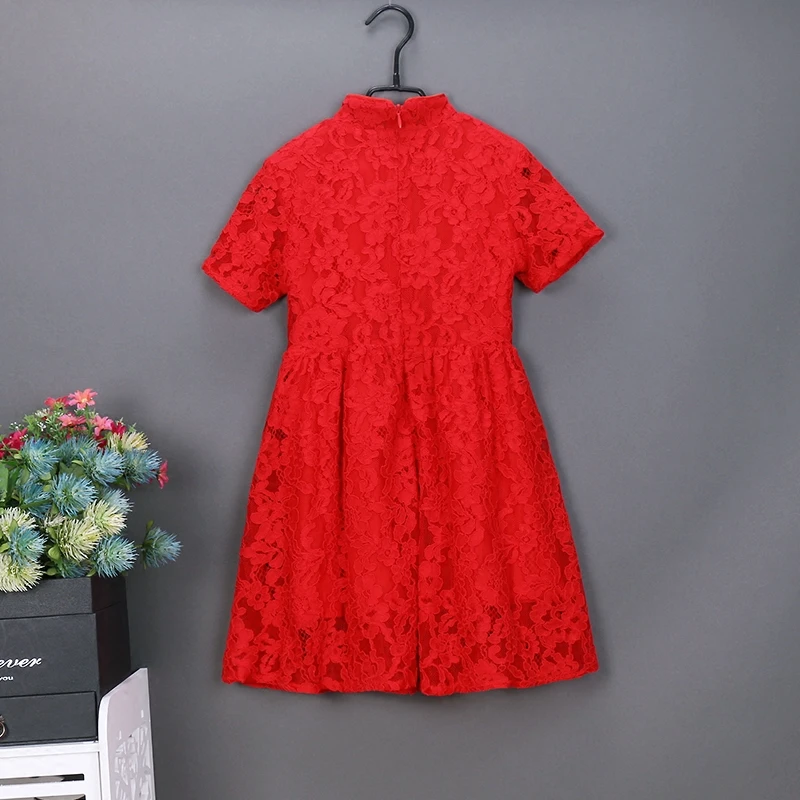 Брендовая одежда для всей семьи кружевное вечернее платье девочек улучшенное