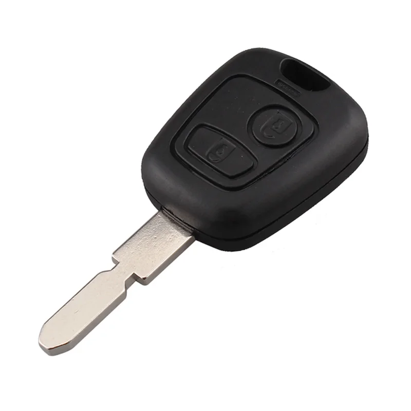 2 кнопки для Citroen C1 C4 для peugeot 106 107 207 307 407 206 306 406 Замена дистанционный ключ чехол в виде ракушки запись Fob - Цвет: NE78 Blade