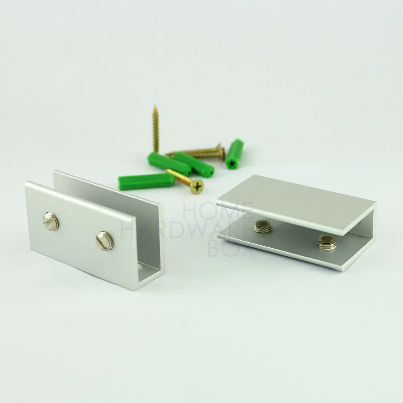 Одна пара планшетов для держателей алюминиевое настенное крепление 10 мм стекло |