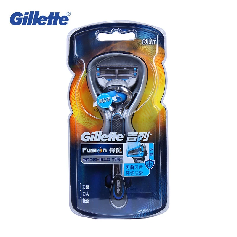 

Gillette Fusion Proshield Manual Power 1 Handle + 1 Razor Blade Refills Men's Shaving Razor 5 Layers Precision Blades Hot Sale