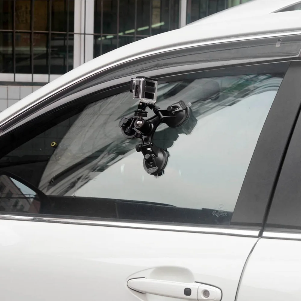 Присоска для камеры GoPro 8, автомобильная стеклянная присоска, держатель для камеры, штативы с регулируемой углом наклона, шаровая Головка Для Insta360 ONE Yi