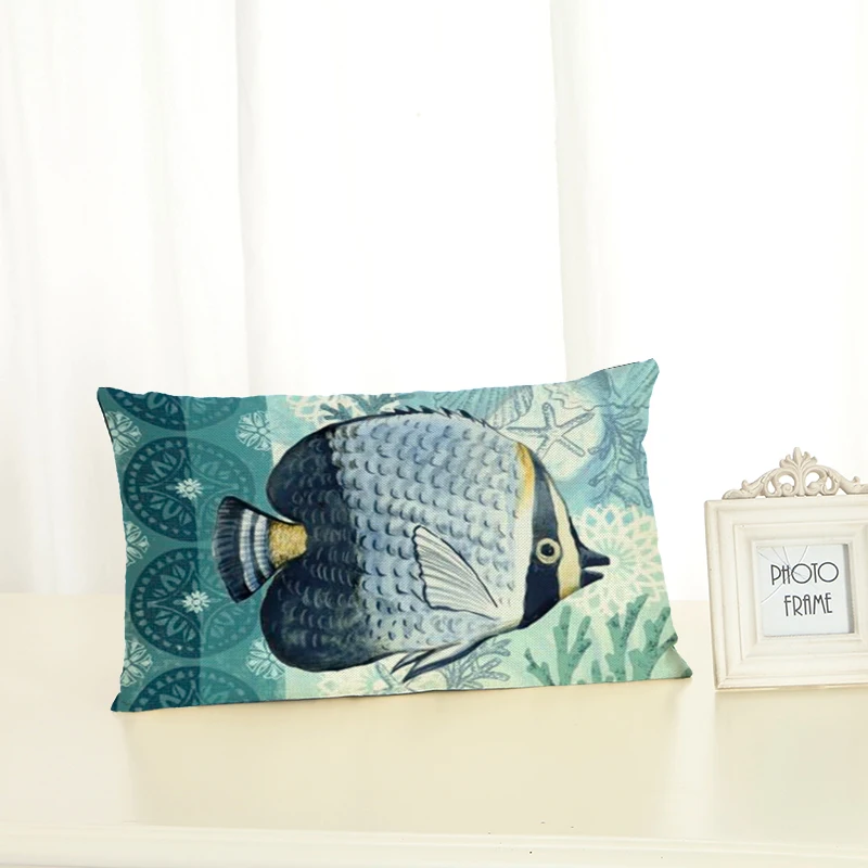 Персонализированные подушки для морской жизни модные креативные украшения дома