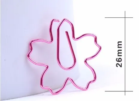 12 шт./лот, высокое качество, покрытые розовыми скрепками, Сакура, бумага, игла, Закладка, металлический зажим для заметок, канцелярские товары, цветущая вишня, коробка, зажимы