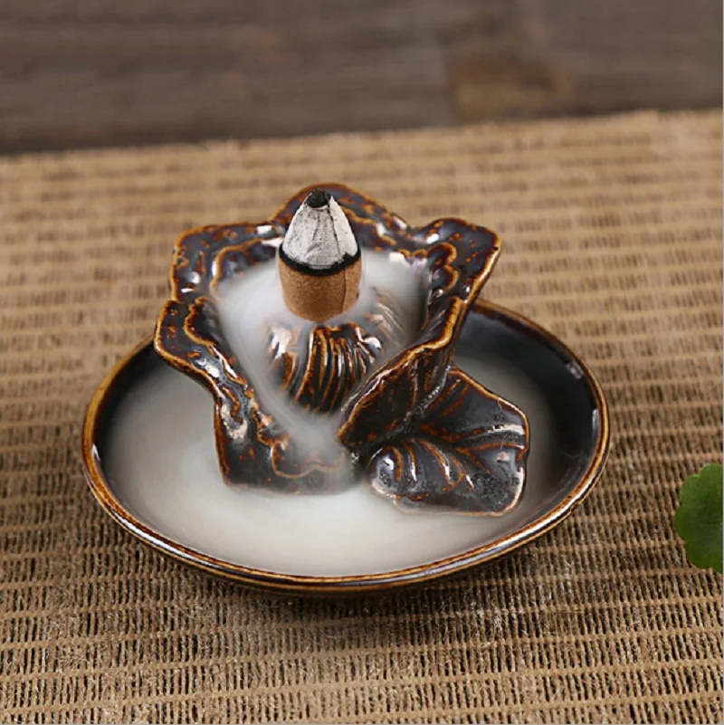 Керамическая курильница для ароматерапии подставка ароматического лотоса