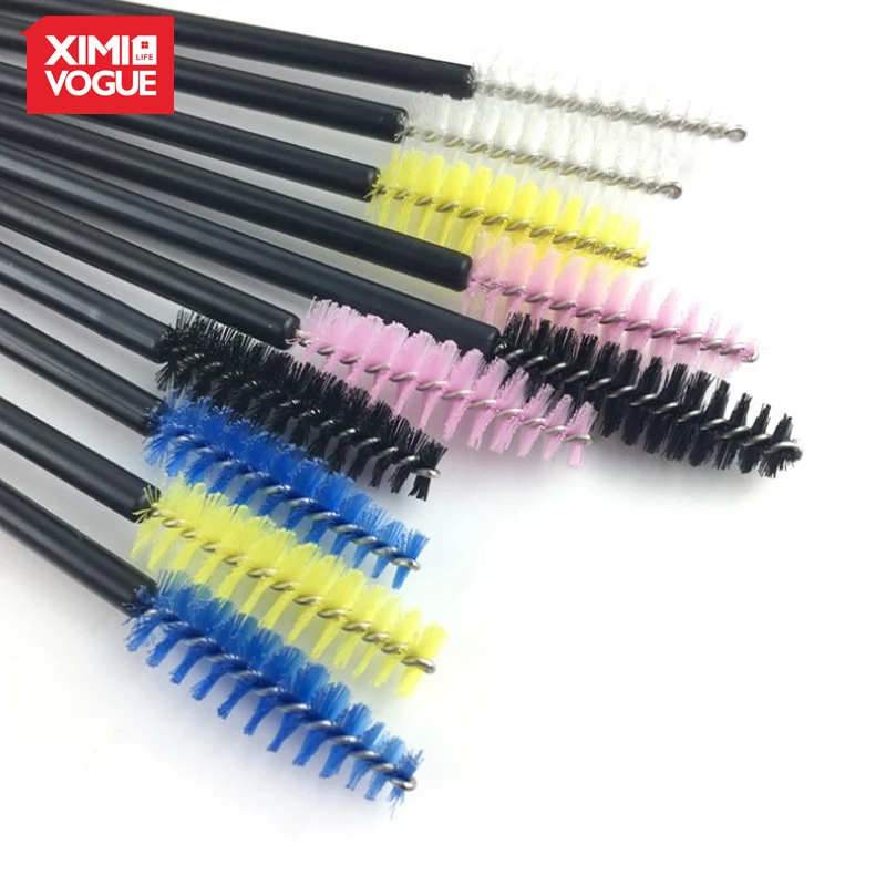 XIMIVOGUE 20Pcs Eyelash Brushes Mascara Wands Applicator 6 Colors Makeup Tool Kits Plastic Cosmetic Eyebrows Brush MDMZ | Красота и
