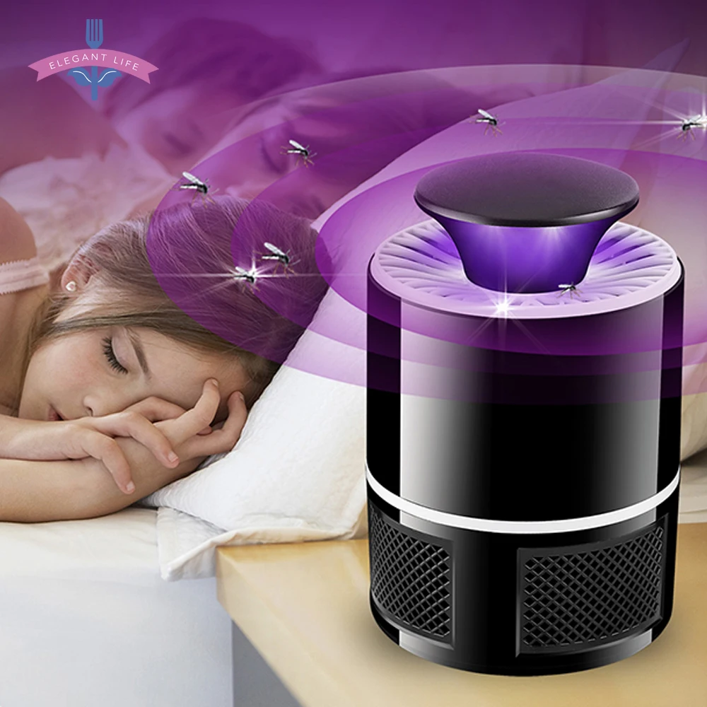 Mosquito Killer Lamp Bug Zapper Repellent Mute LED Anti Insect Trap Pest Control USB Home Living Room Indoor | Дом и сад