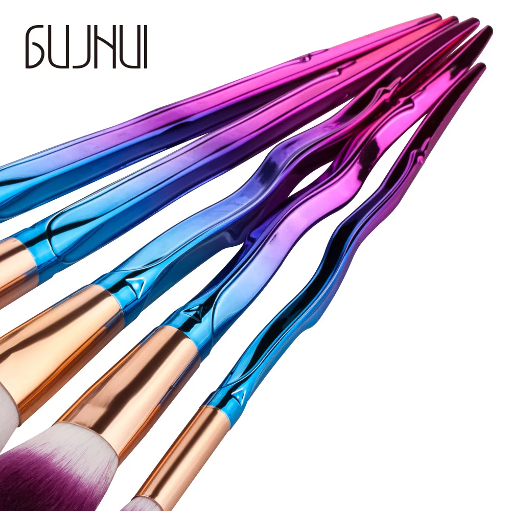 Красота Макияж Кисточки 5 шт. Профессиональный Расчёски для волос Румяна blending