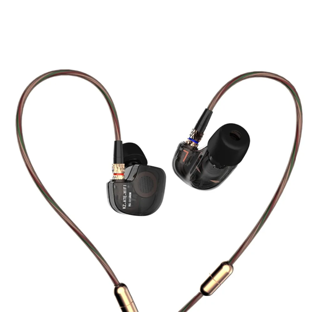 Новые оригинальные наушники вкладыши KZ ATE S Hi Fi спортивные стереонаушники с