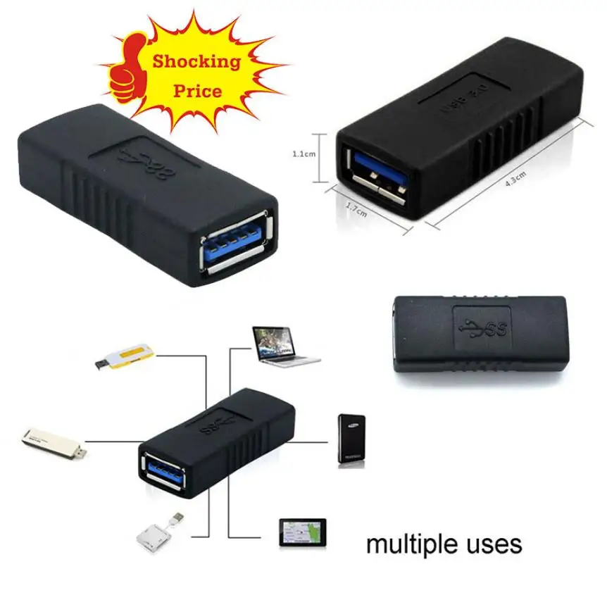 HIPERDEAL USB 3 0 тип A адаптер Мама мама соединитель для смены пола Прямая поставка
